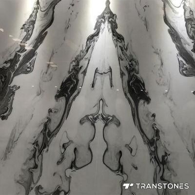 Transtones Alabaster Book-Match Resin Panel for Home Walls Decors