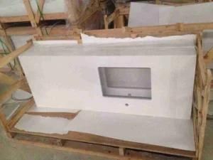 Laminated Cut-to-Size Quartz Stone Kitchen Countertop