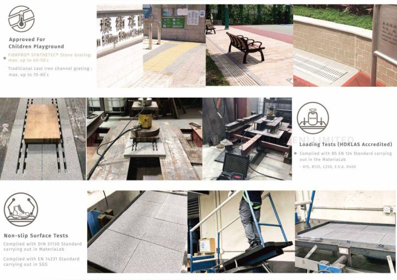 Fibrpro Manhole Stone Decorative Grates & Cover FRP/GRP En124/A15/B125/C250/D400/SMC/BMC (FPS-005)