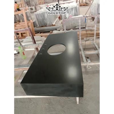 More Than 17 Years Process Experience Hotel/Apartment Project Natural Stone Absolute Black Granite Stone for Countertop/Vanity Top/Worktop