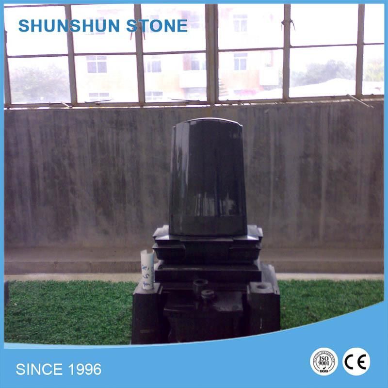 Angle Heart Shape Black Granite Tombstone/ Headstone/ Momument Stone