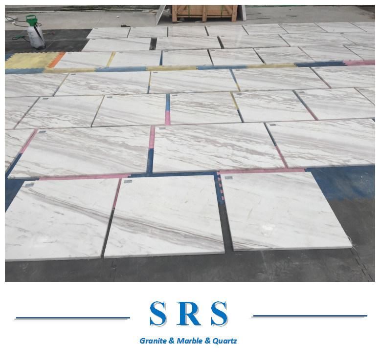 Natural Stone Bianco Carrara Volakas Ariston Athens Calacatta White Marble for Interior Flooring/Wall/Background/Countertop/Stair