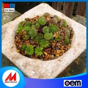 Customizable Garden Decoration Stone Carving Granite Flower Pot