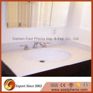 Sparkling White Quartz Vanity Top for Bathroom Furniture
