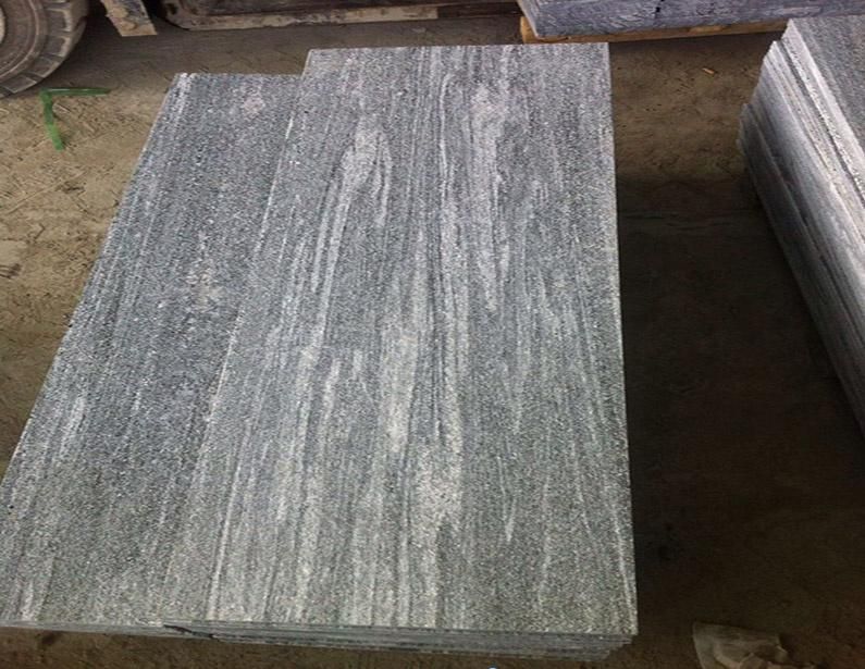 Flamed+Brushed Grey Granite Biasca Gneis G302 Paving Stone for Outdoor