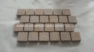 Natural Light Grey/Dark Grey/Red/Black/Red Granite/Basalt/Tumbled Cobblestone/Cube Stone/Flagstone/Pavers/Paving Stone on Mesh