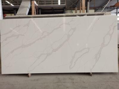 Quartz Stone Artificial Calacatta Marbles Looks Quartz Slab Quartz Countertop