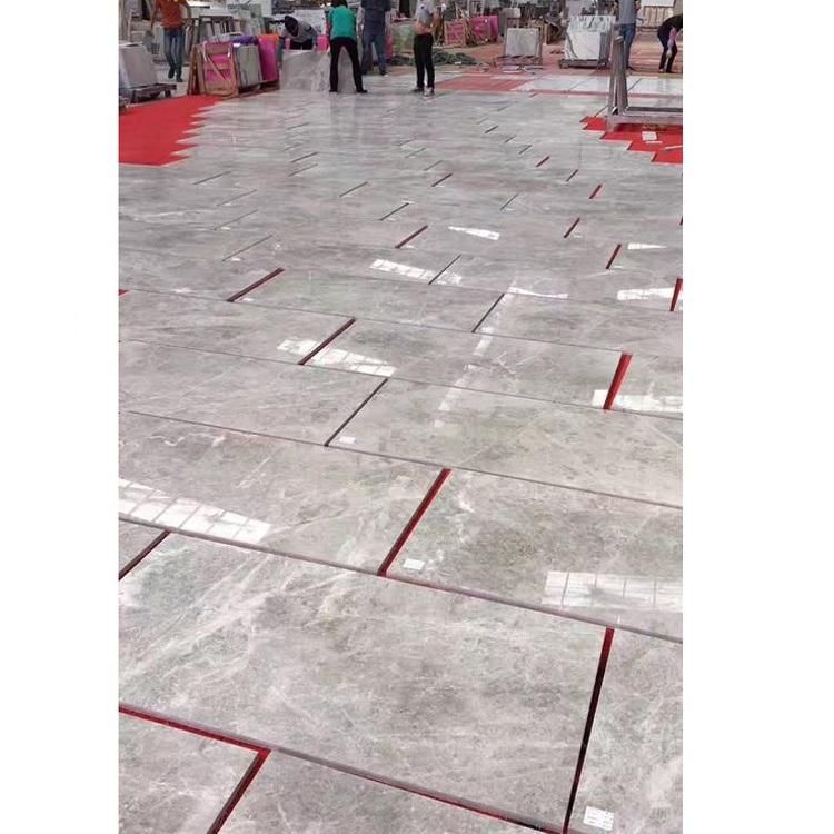 Light Ash Mesh Veins Grey Marble Floor Tiles for Bathroom Tile Design
