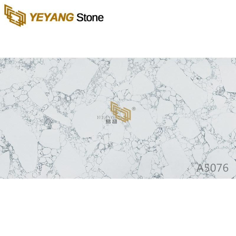 Arabescato Corchia Marble Look White Quartz for Kitchen Countertop/Benchtop/Island Top