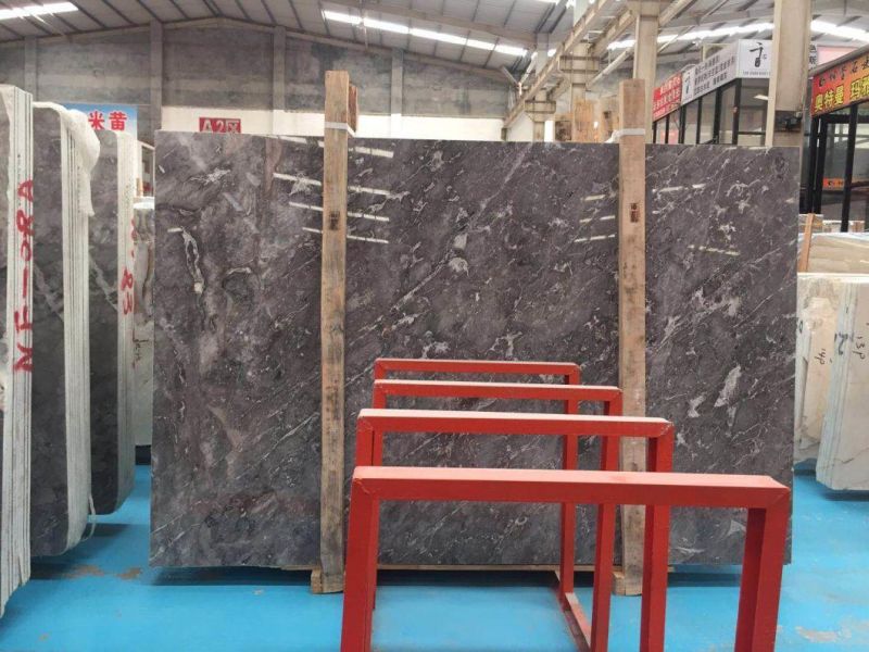 Popular Natural Grey Marble/Cuppuccino Grey Slab and Tile for Hotel Wall Floor Decorate