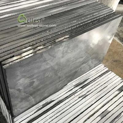 Wholesale Honed Black Slate Paving Tile