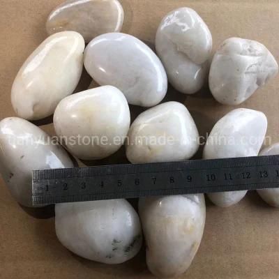 Garden Decoration Polished White River Pebble Stone