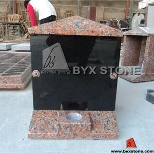 Maple Red Granite Cemetery Columbarium / Mausoleum