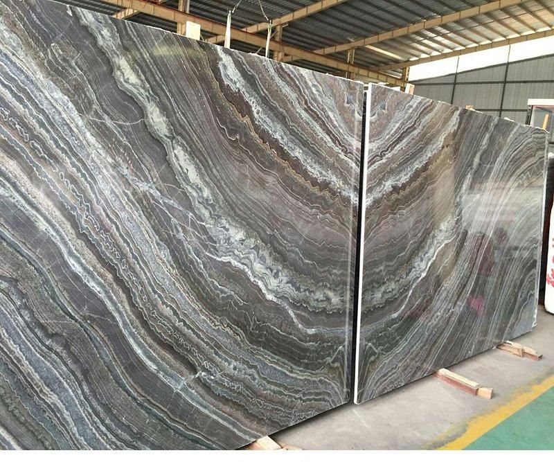 Book Match Veins Galaxy Marble Wavy-Filbred for Wall