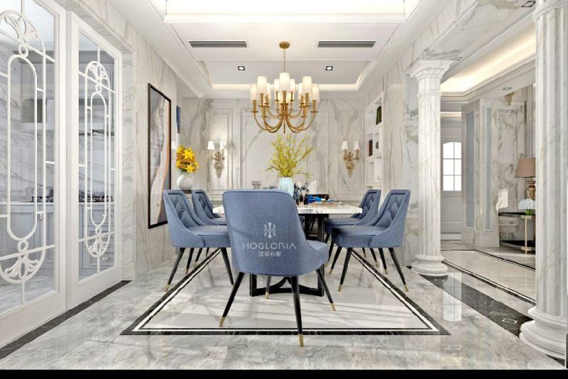 White Natural Italian Marble Calaeatta Table Countertop /Tile /Slab /Wall/ Background/ Flooring