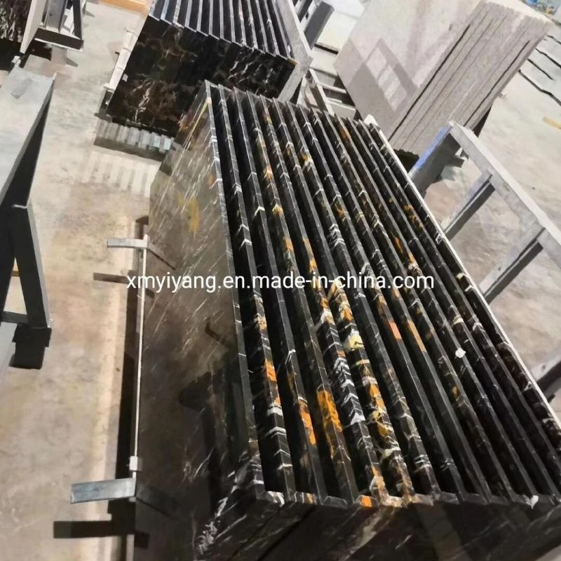China Golden Portoro Marble Black Marble for Floor/Bathroom/Kitchen