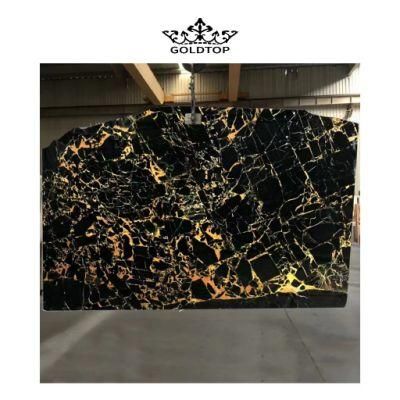 Factory Wholesale Black/Gold/White Bathroom/Kitchen Countertop 600*600 Tile Black Gold Marble for Home