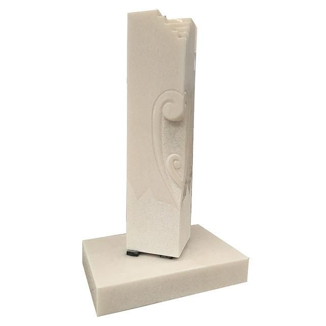 Factory Price Modern Style Hunan White Marble Gravestone for Sale