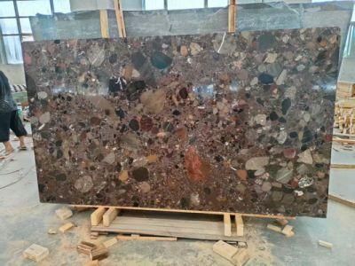 Granite Slab, Pebble Stone Vein Granite, Multi Color Granite