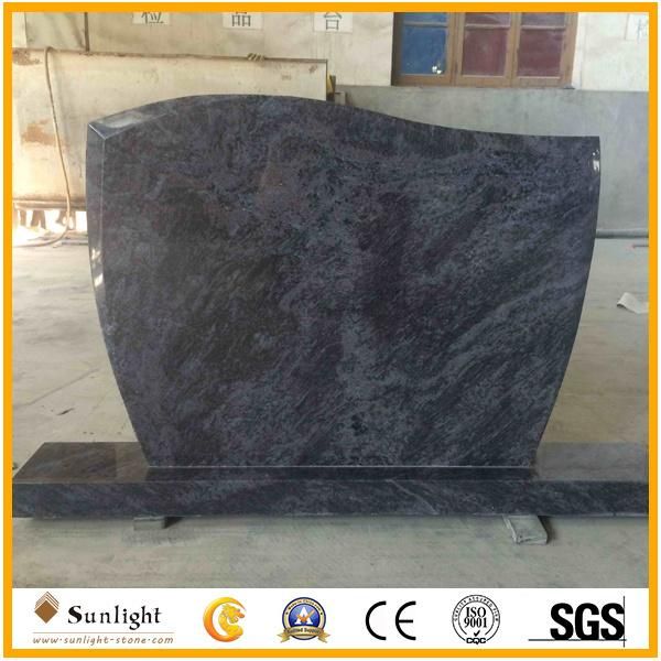 Modern Design India Bahama/Orion/Vizag Blue Granite Engraving Tombstone