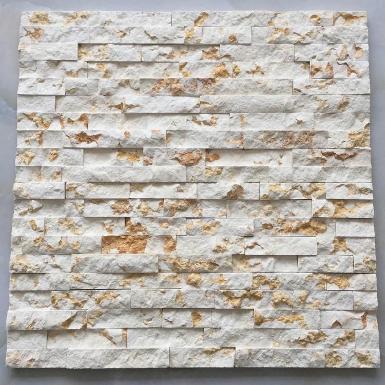 Wholesale House Outside Decorative Golden Slate Wall Stacked Thin Stone Veneer Panels Molds for Sale