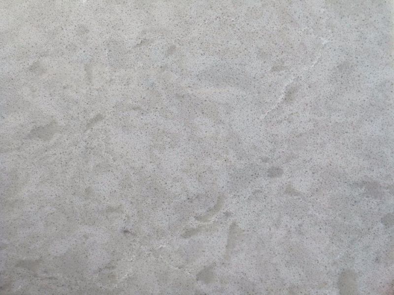 Marble Looking Quartz Stone Bench Top with Eased Edge