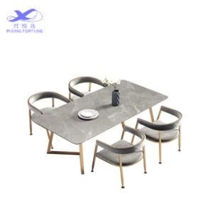 Italian Slate Table with Chairs Modern Light Luxury Multi-Function
