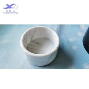 Home White Marble Pet Food Bowl