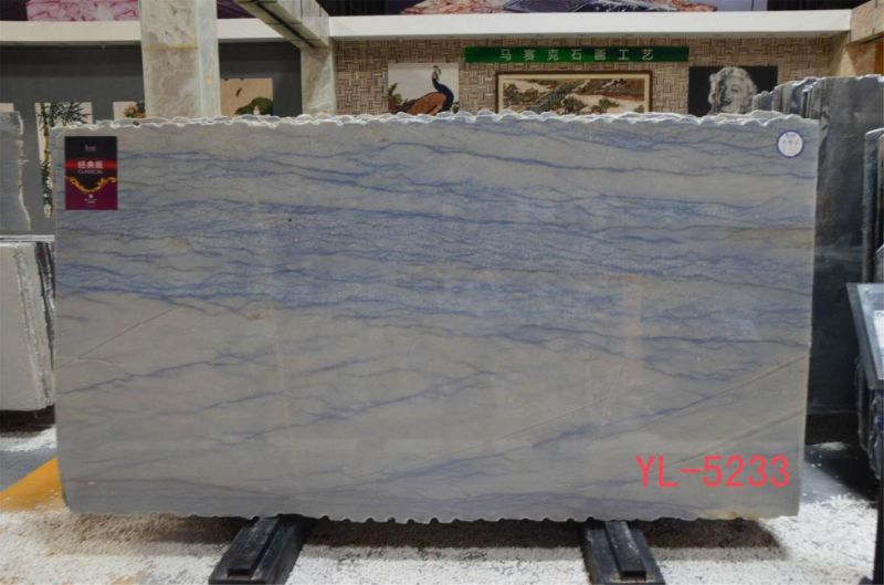 Grand Blue Marble Slabs for Interior Flooring Wall Decoration