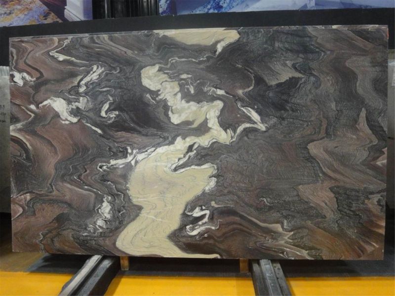 Natural Stone Landscape Purple Marble for Home/Kitchen Decoration
