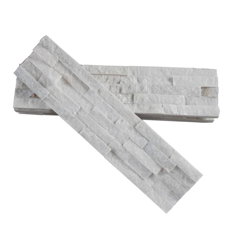 White Quart Natural Stone Cladding