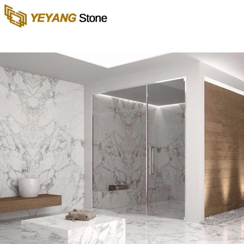 Natural Stone Carrara White Marble for Background/Bathroom/Countertop