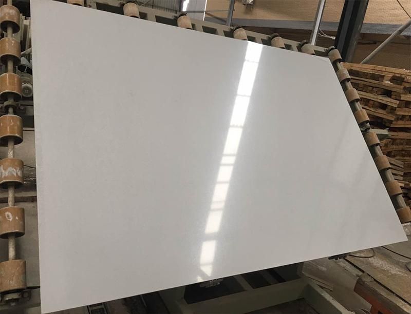 Artificial Stone Pure White Color Engineered Stones for Floor/Wall Tiles