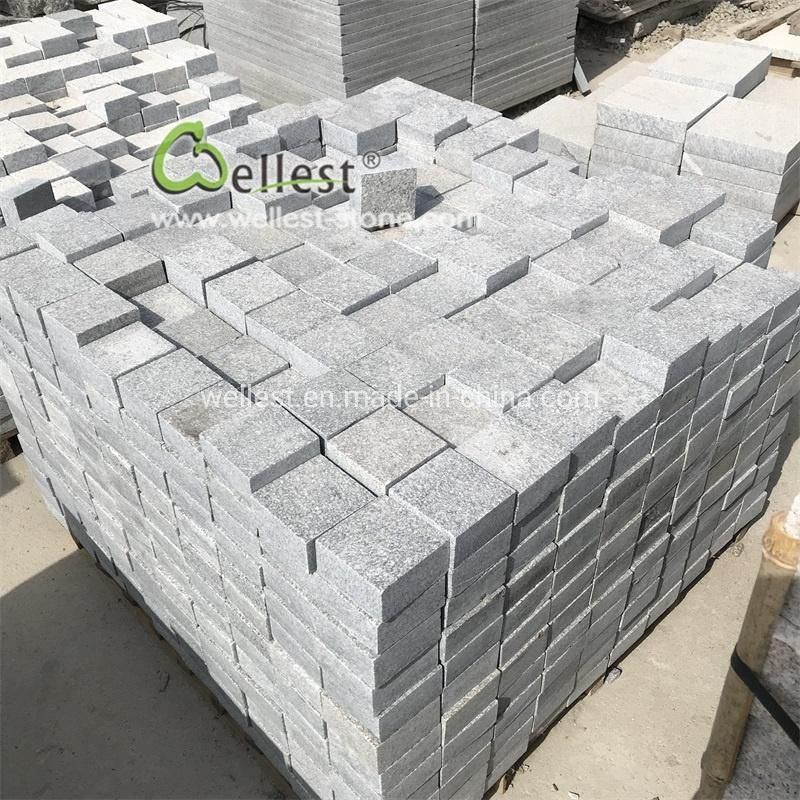 Natural Stone Paving Yellow Granite Block Paver Setts