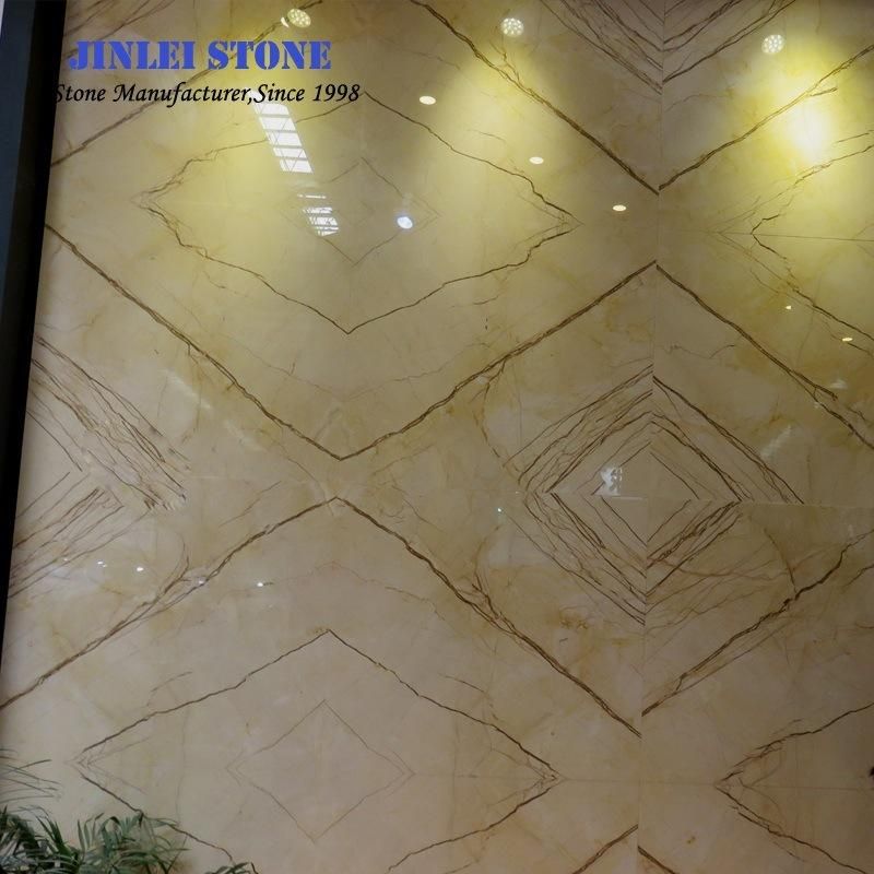 Natural Stone Sofitel Gold/Golden Yellow Marble for Slabs/Wall/Flooring Tiles/Background
