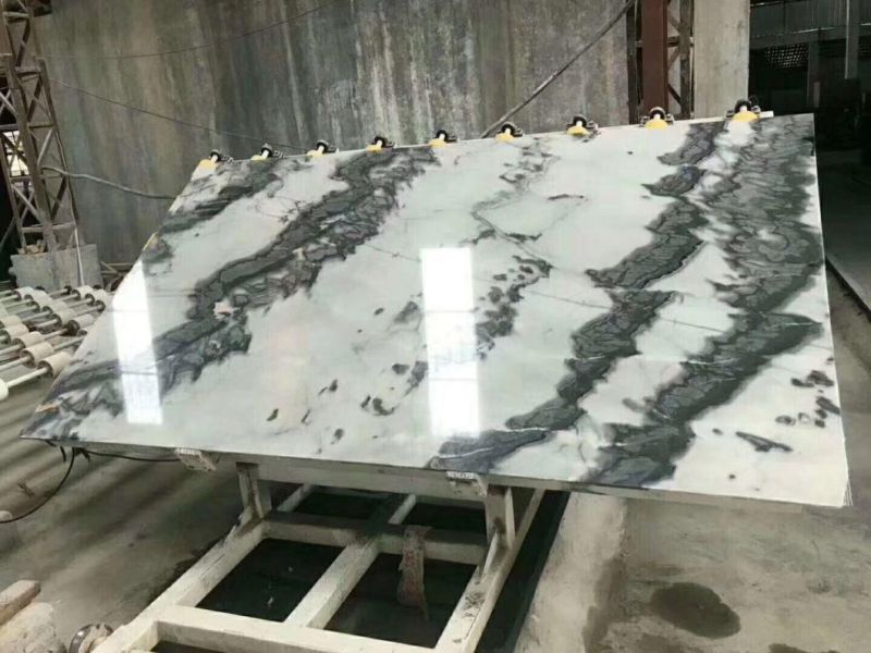 China Natural Panda White Black Marble for Table Countertop Wall Floor Bathroom Kitchen