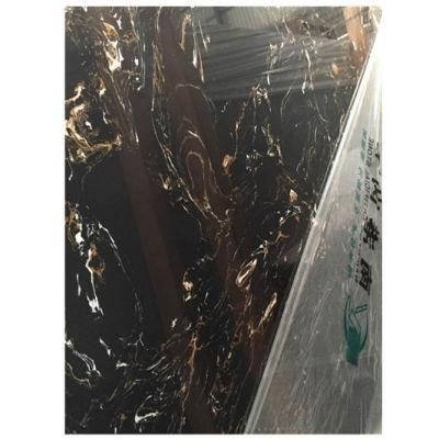Customized Portoro Artificial Marble Slab Engineered Stone Countertop Interior Decor