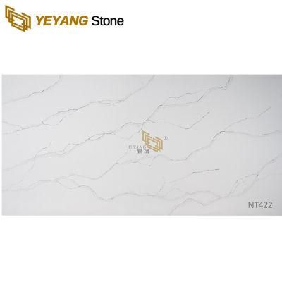 Quartz Slab Price Calacatta White Quartz Stone for Countertop/Kitchen/Bathroom/Wall/Vanity Wholesale Quartz