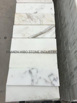 Italian White Calacatta Gold/Thassos/Carrarawhite/Oriental White 3X6 Polished Marble Tile