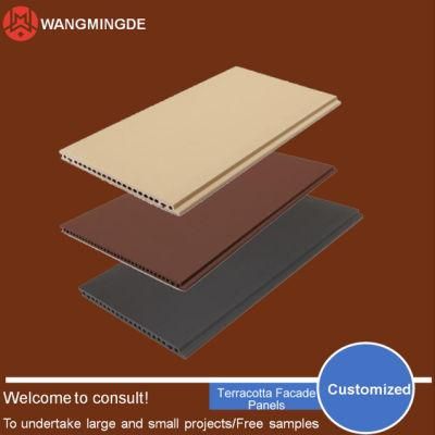 Natural Surfaced Charcoal Black and Cost-Effective Terracotta Facade Panels for Walls and Stairs