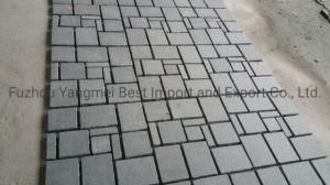 Dark Grey Granite Tumbled Paving Stone for Driveways