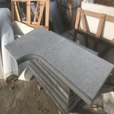 Chinese Granite Swimming Pool Coping Stone Black Basalt Paving Coping