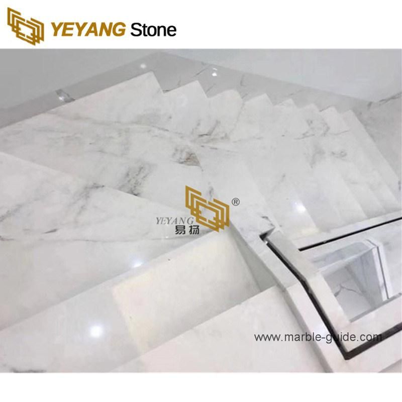China White Venus Marble Tiles for Staircase/Flooring/Wall/Slabs/Countertops/Tabletop Home Decoration