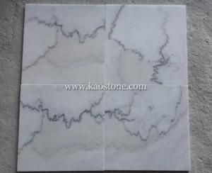 Polished Guangxi White Marble for Slabs, Tile, Countertop