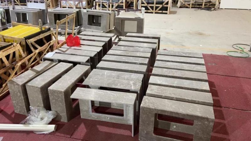 Artificial Stone Countertop Bathroom Solid Surface Vanity Hotel Design
