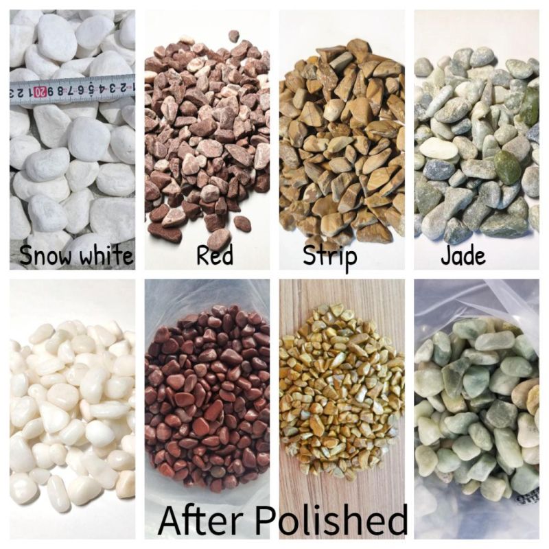 Gravel Size Natural Decorative Polished Jade Pebbles