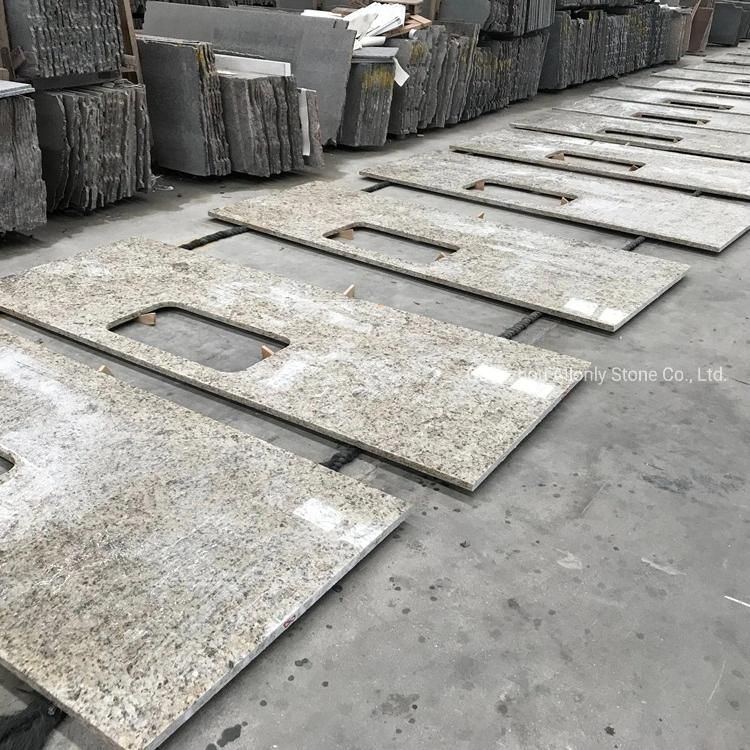 Wholesale Price 3cm Giallo Ornamental Granite Kitchen Countertop Slabs
