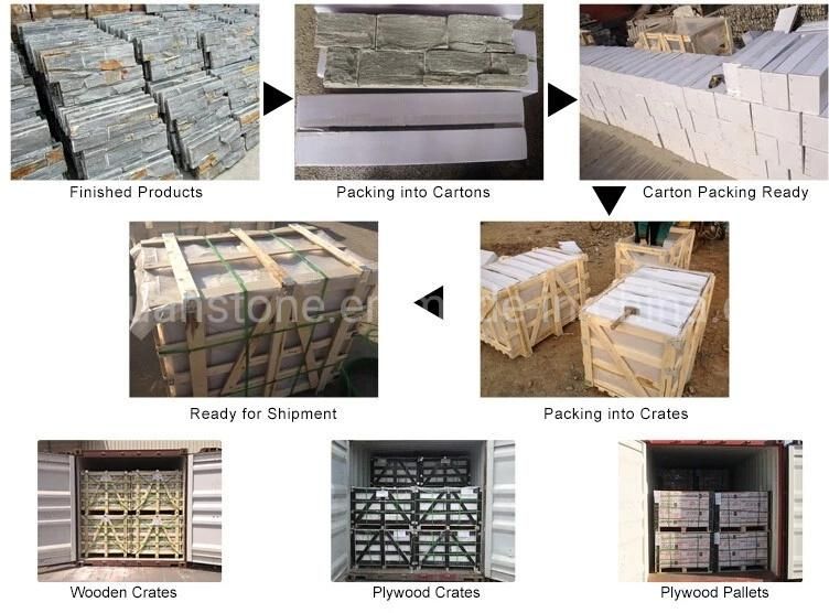 Natural Stone Crazy Paving Irregular Slate Flagstone for Landscape Flooring
