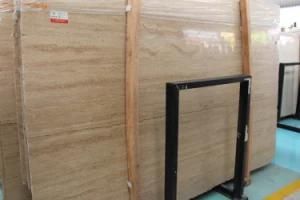 Cream/Yellow Travertine Slab for Wall Tile, Flooring Tile
