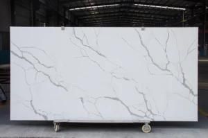 Xka1199-Calacatta Flutter Quartz Slabs&Tiles Quartz Flooring&Walling